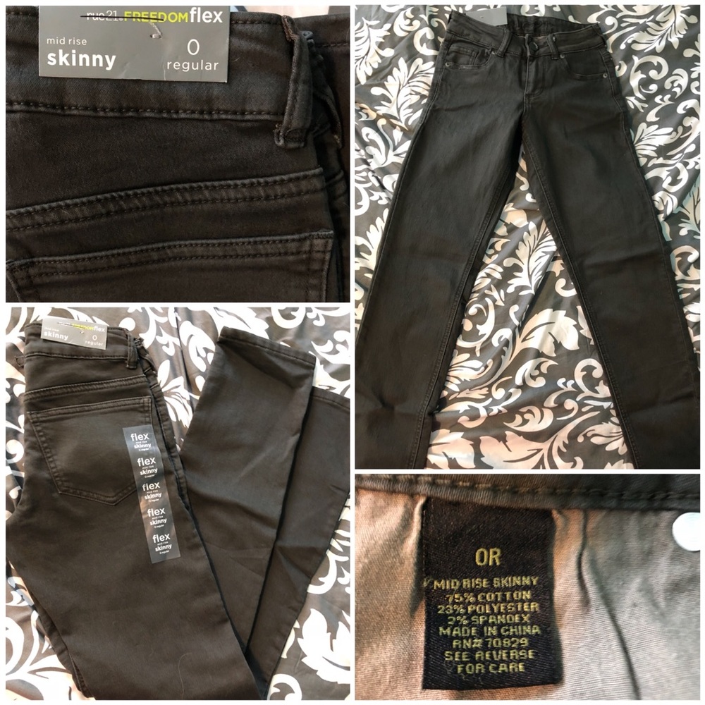 NWT Charcoal Grey Skinny Jeans